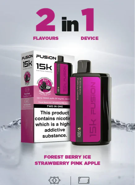 2 in 1 Fusion 15000 Puffs Disposable Vape