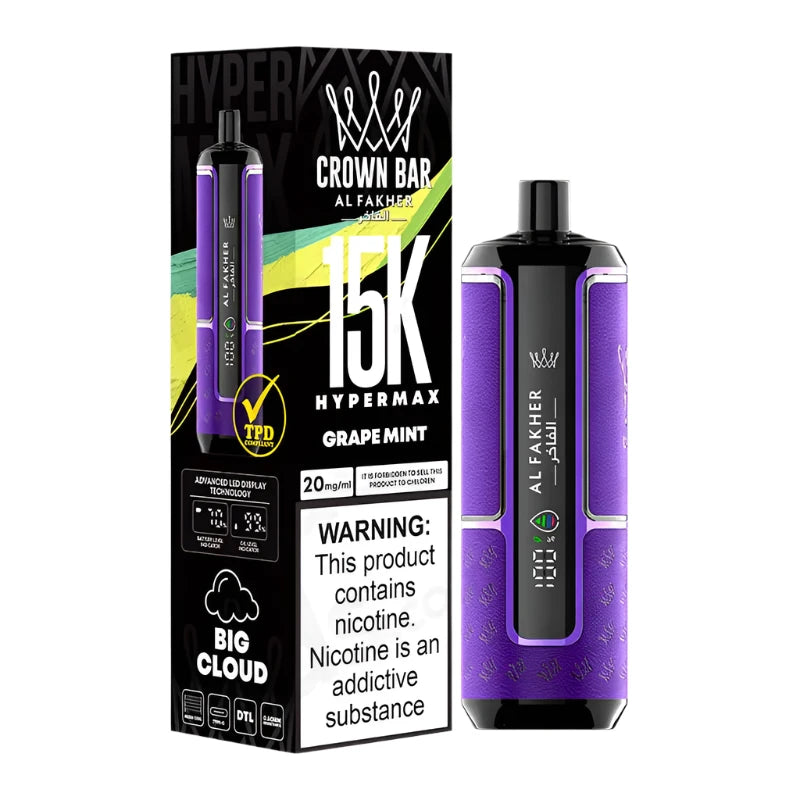 Al Fakher Crown Bar 15K Hypermax Disposable Vape