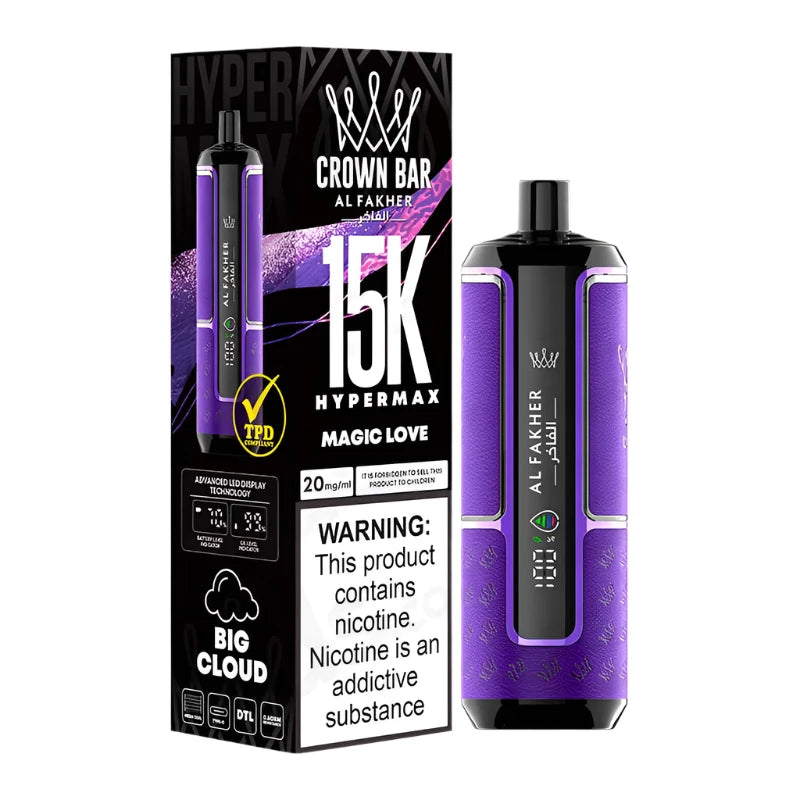 Al Fakher Crown Bar 15K Hypermax Disposable Vape