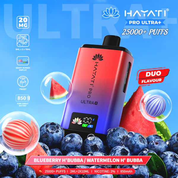 Hayati Pro Ultra+ 25000 Puffs Disposable Vape (Box of 5)