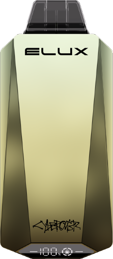ELUX Cyberover 15000 puffs disposable vapes in gold color.
