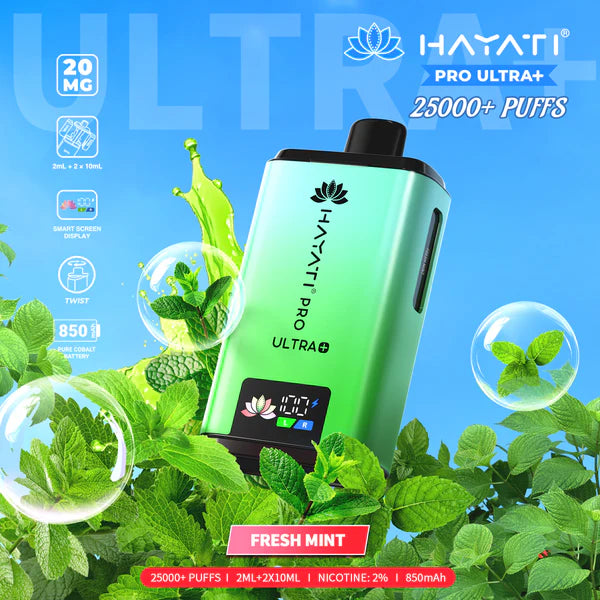 Hayati Pro Ultra+ 25000 Puffs Disposable Vape (Box of 5)