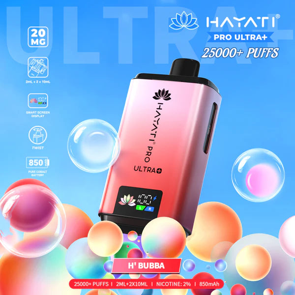 Hayati Pro Ultra+ 25000 Puffs Disposable Vape (Box of 5)