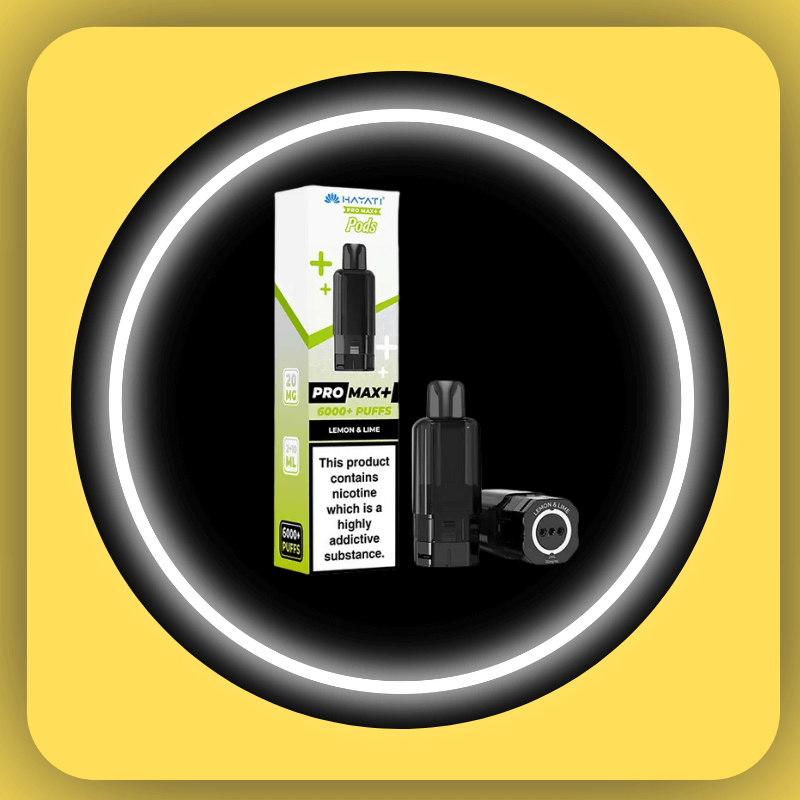 Hayati Pro Max Plus 6000 Prefilled Pods in Lemon & Lime flavour.