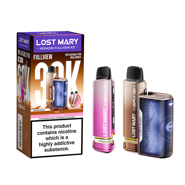 Hayati Pro Max+ 6000 Puffs Vape Kit UK, with, Pink, gold, silver, blue and having Nera30k_Drinks-Edition_ Flavour