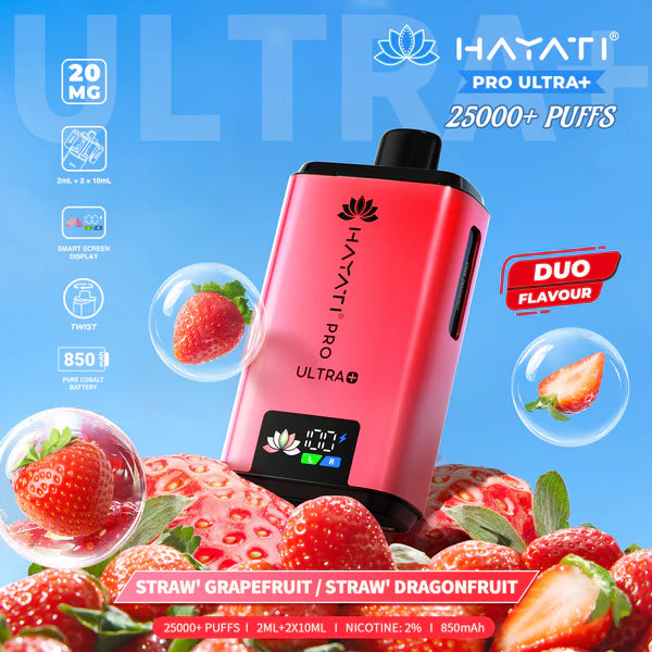 Hayati Pro Ultra+ 25000 Puffs Disposable Vape (Box of 5)