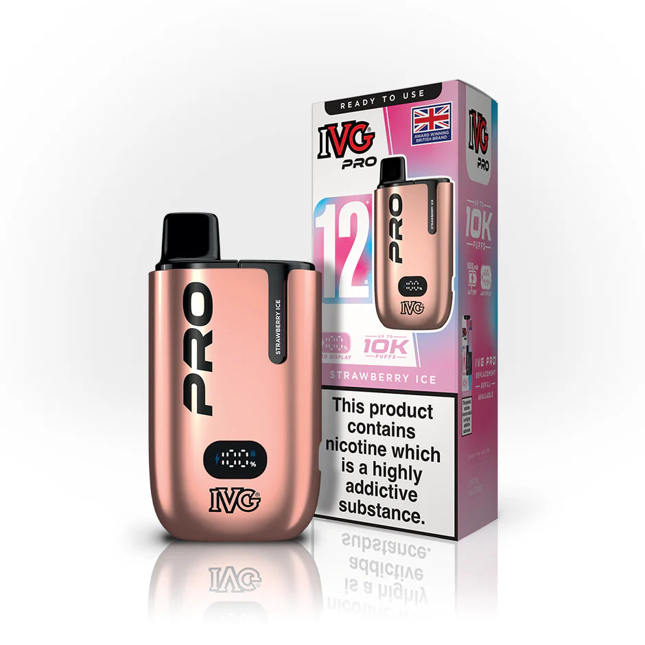 Hayati Pro Max+ 6000 Puffs Vape Kit UK, with soft Pink and having StrawberryIce__ Flavour