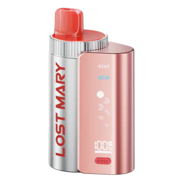 Lost Mary 4-in-1 Prefilled Kit with Red colour and having Cherry Ice flavours.