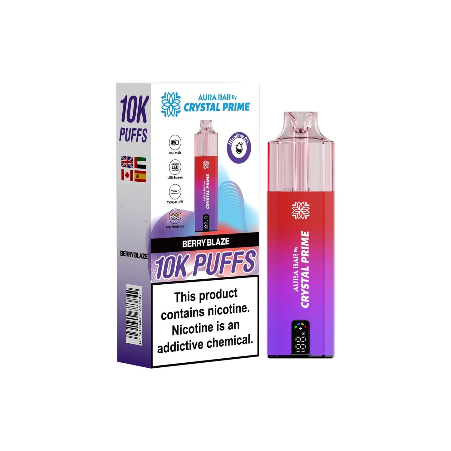Crystal Prime 10000 Puffs Disposable Vape