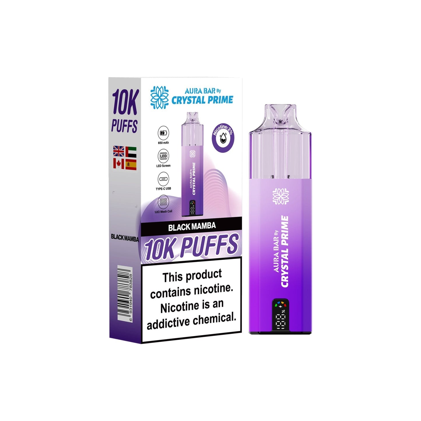 Crystal Prime 10000 Puffs Disposable Vape