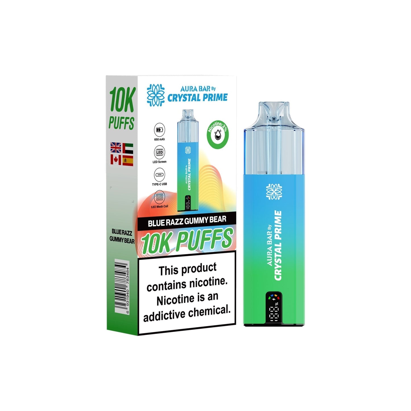 Crystal Prime 10000 Puffs Disposable Vape