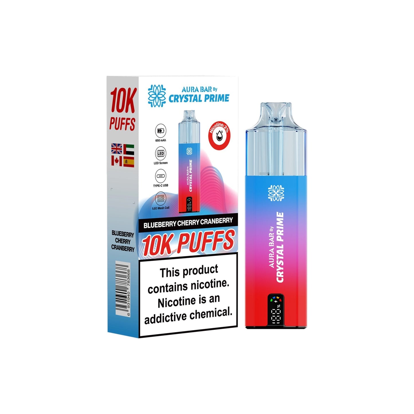 Crystal Prime 10000 Puffs Disposable Vape
