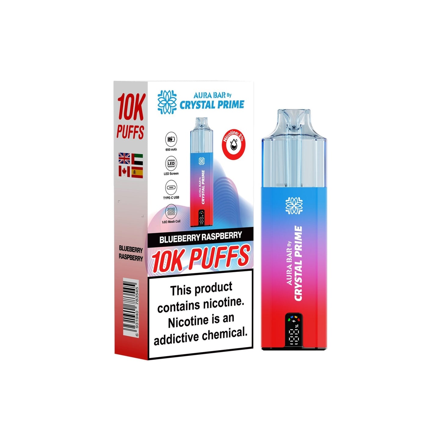 Crystal Prime 10000 Puffs Disposable Vape