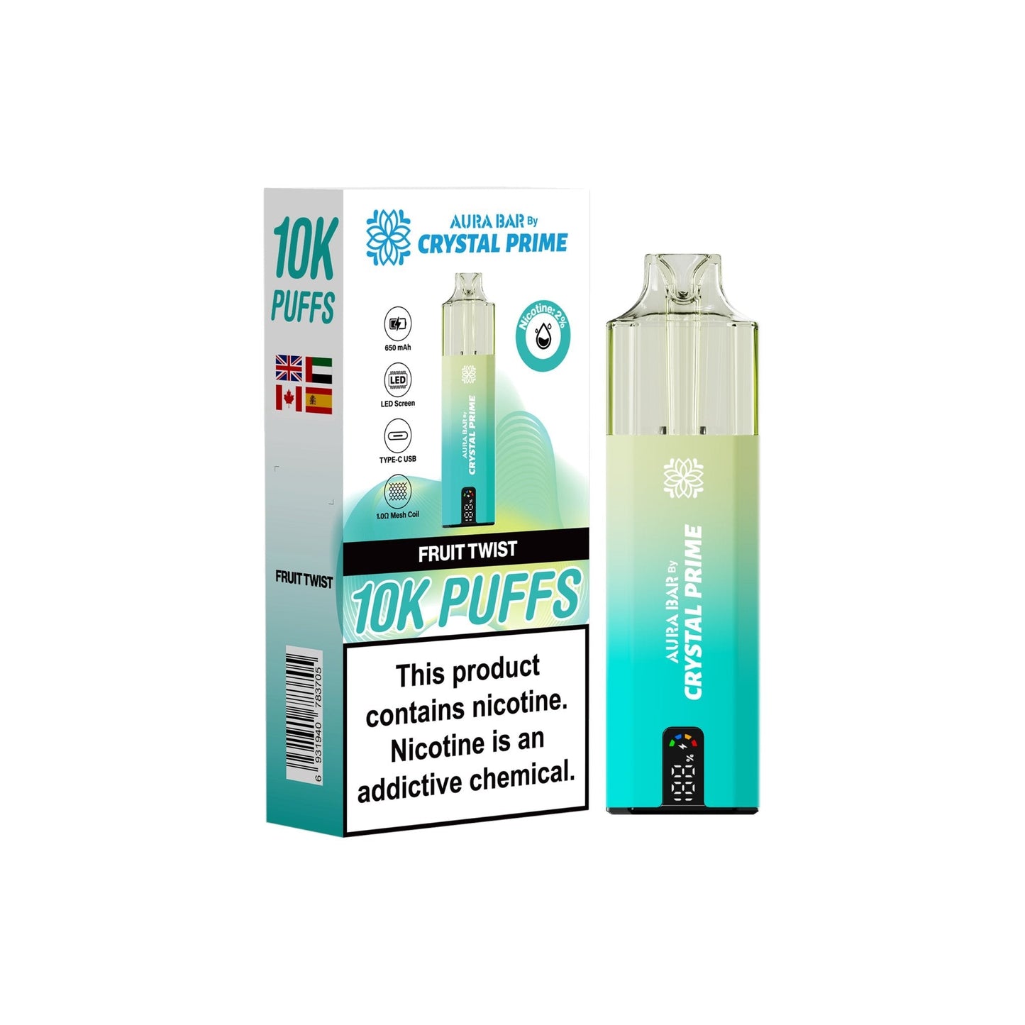 Crystal Prime 10000 Puffs Disposable Vape