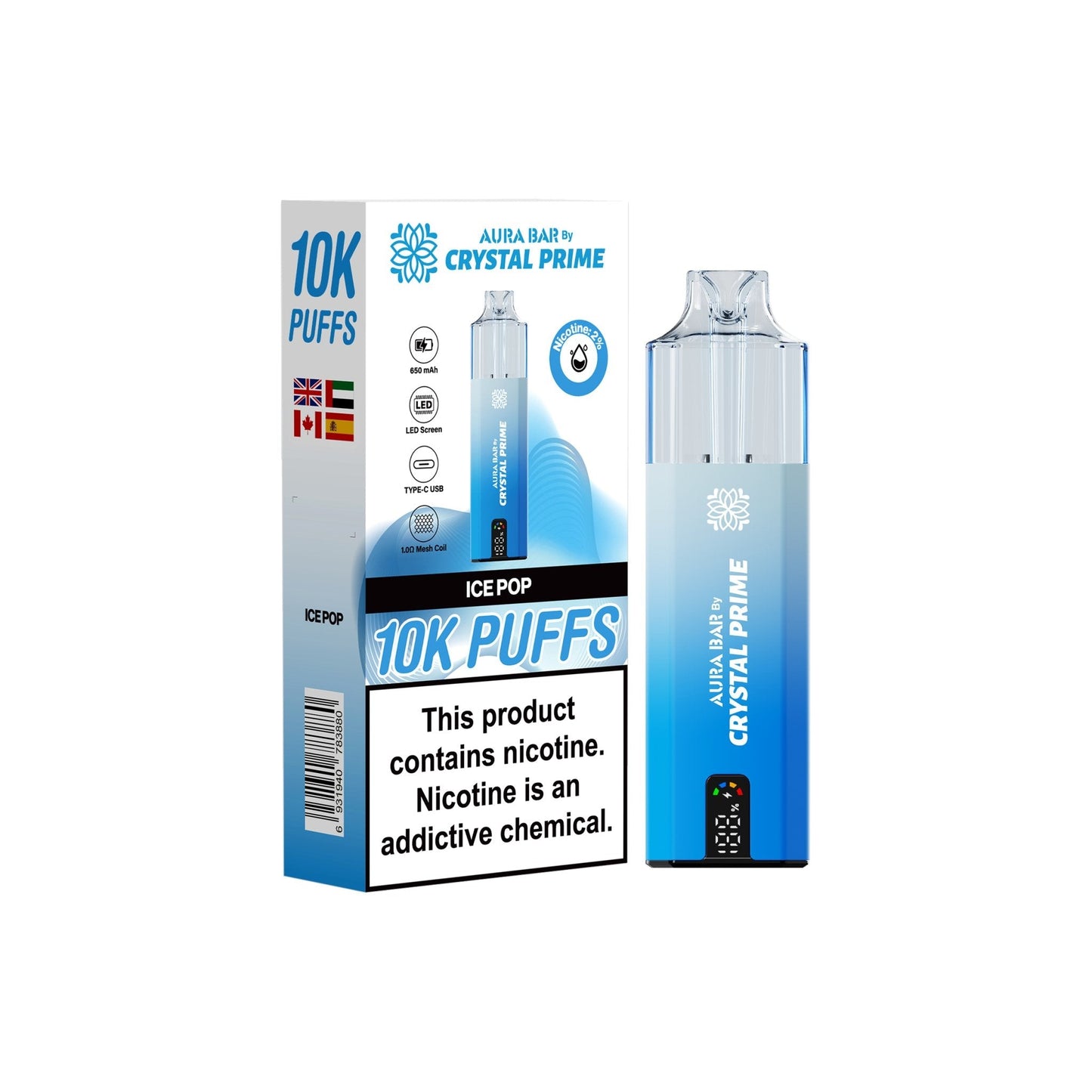Crystal Prime 10000 Puffs Disposable Vape