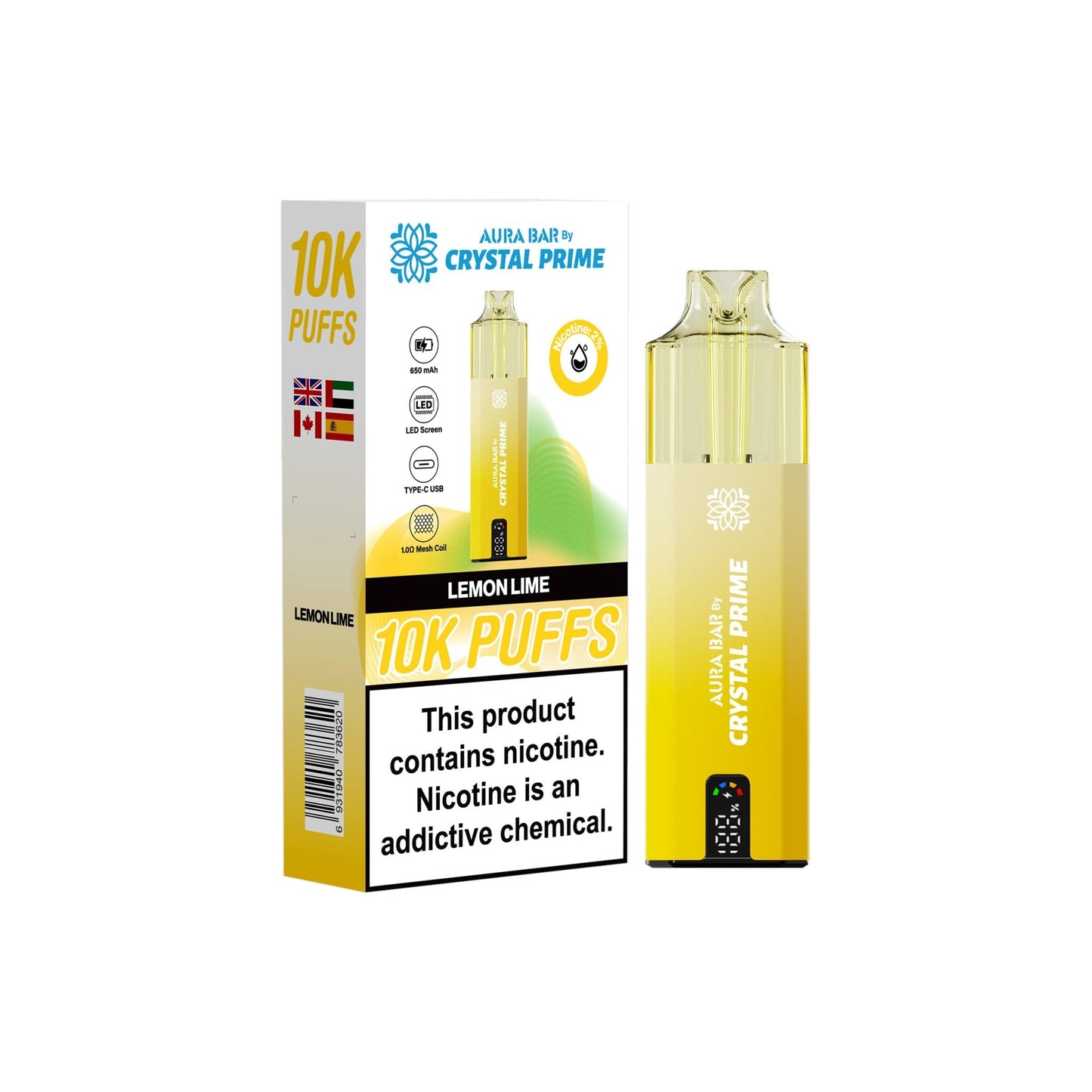 Crystal Prime 10000 Puffs Disposable Vape