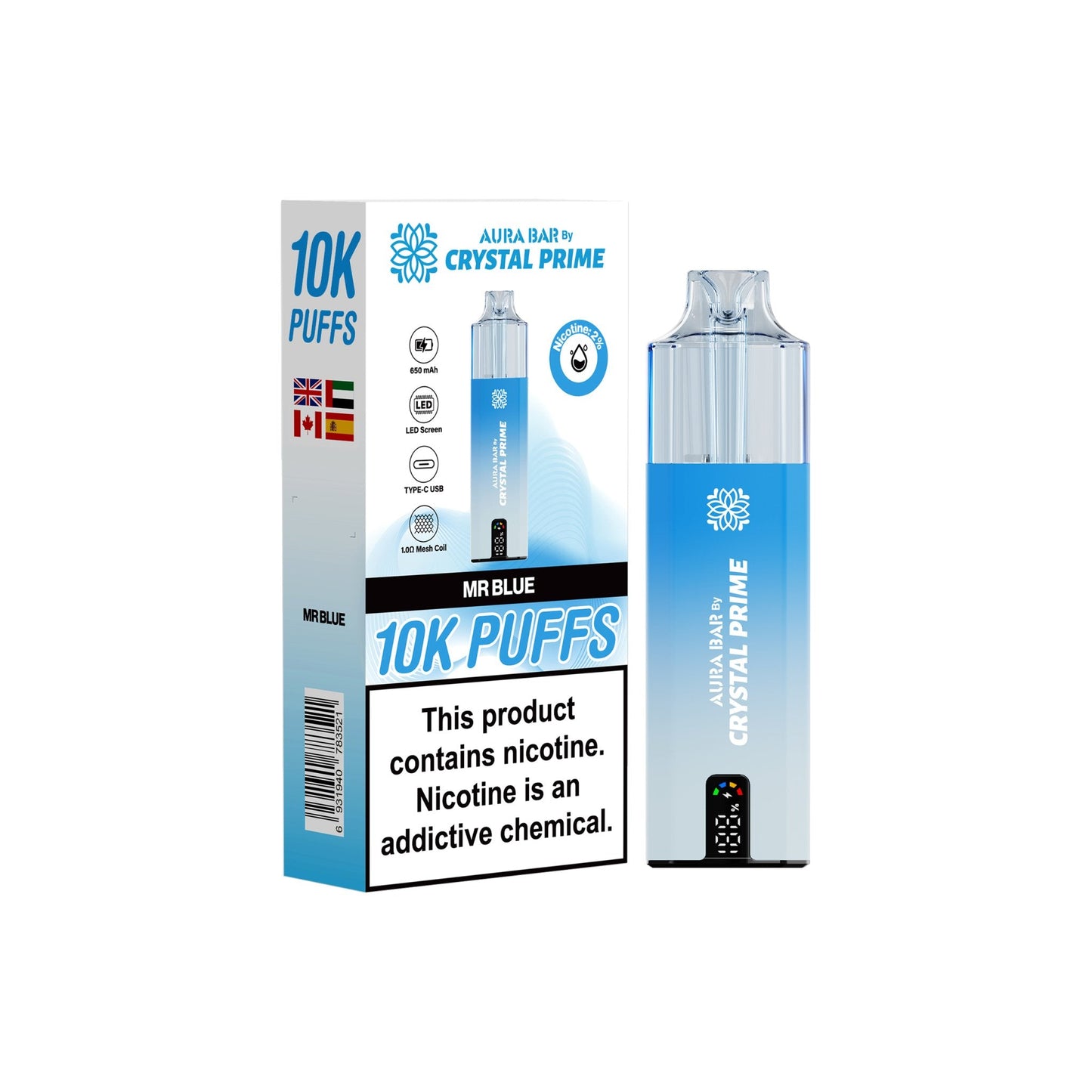 Crystal Prime 10000 Puffs Disposable Vape