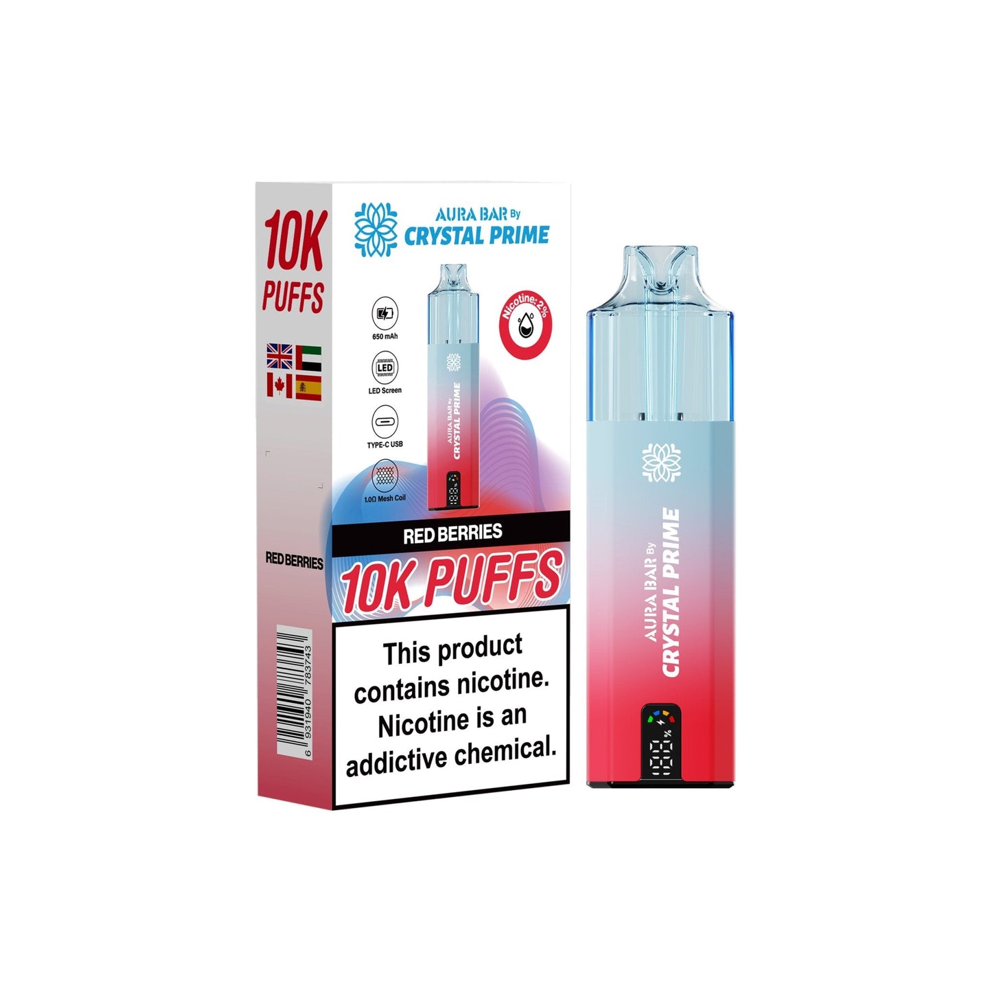 Crystal Prime 10000 Puffs Disposable Vape