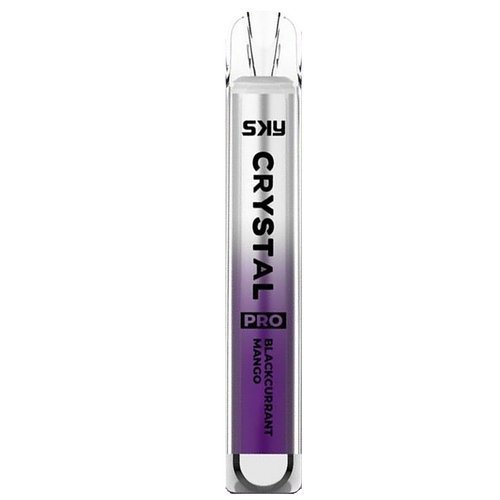 Crystal Pro Bar 600 Puffs Disposable Vape UK, having Black Currant Mango Flavour.