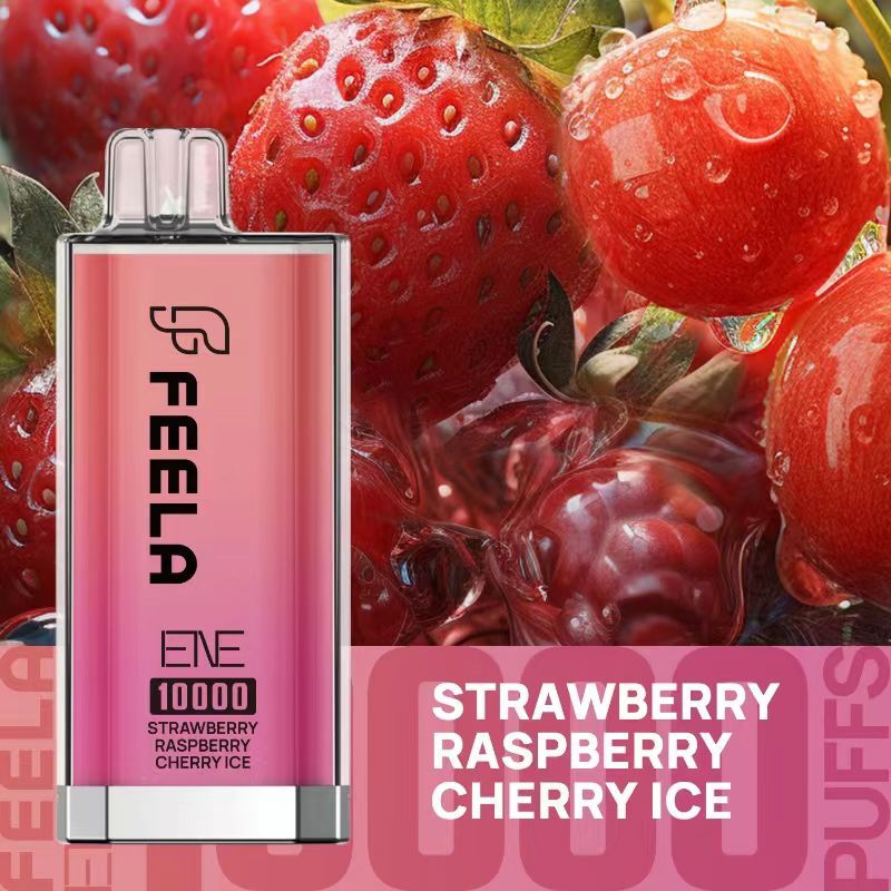 Feela ENE/Elux 10000 Disposable Vape Puff Bar strawberry raspberry cherry ice