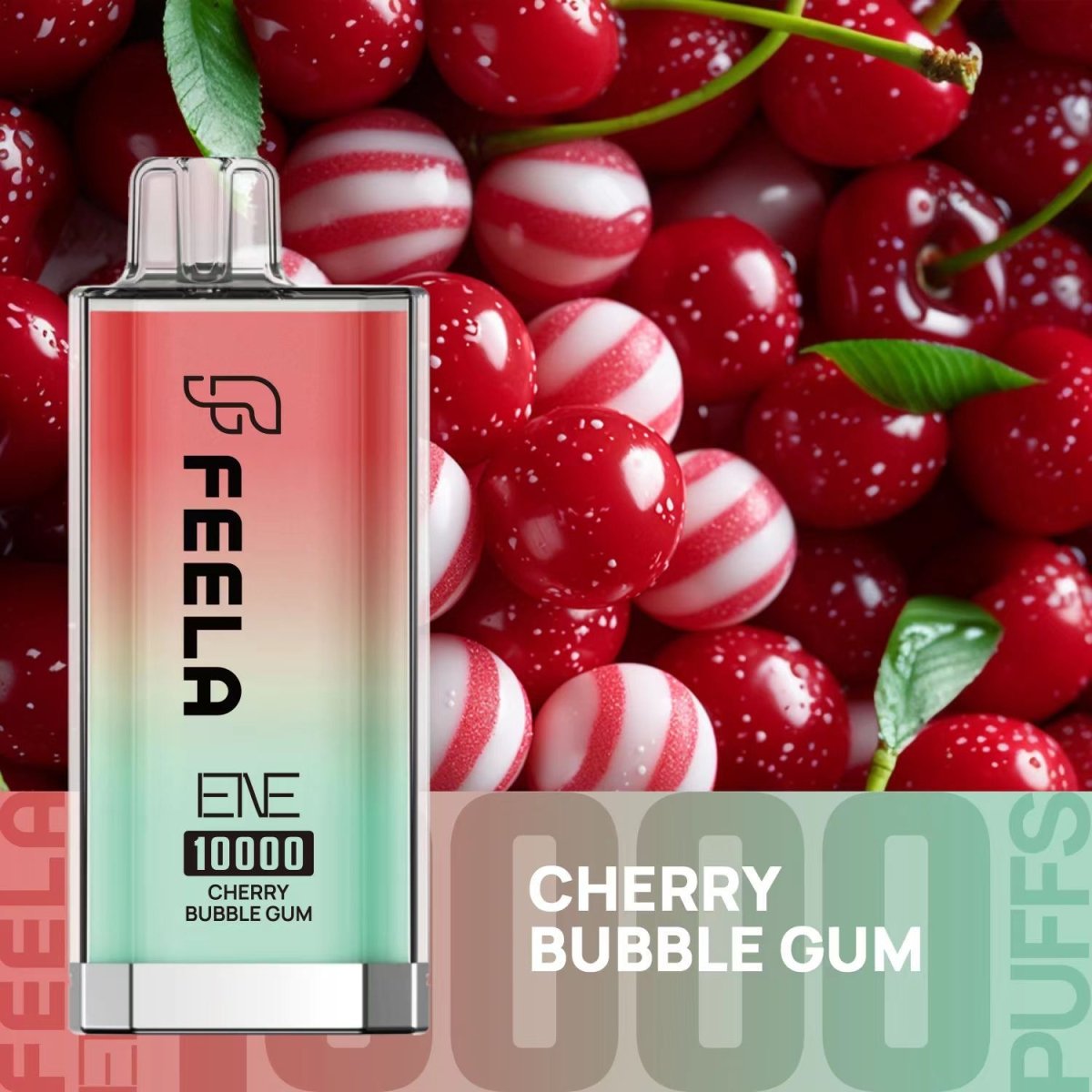 Feela ENE/Elux 10000 Disposable Vape Puff Bar cherry bubble gum