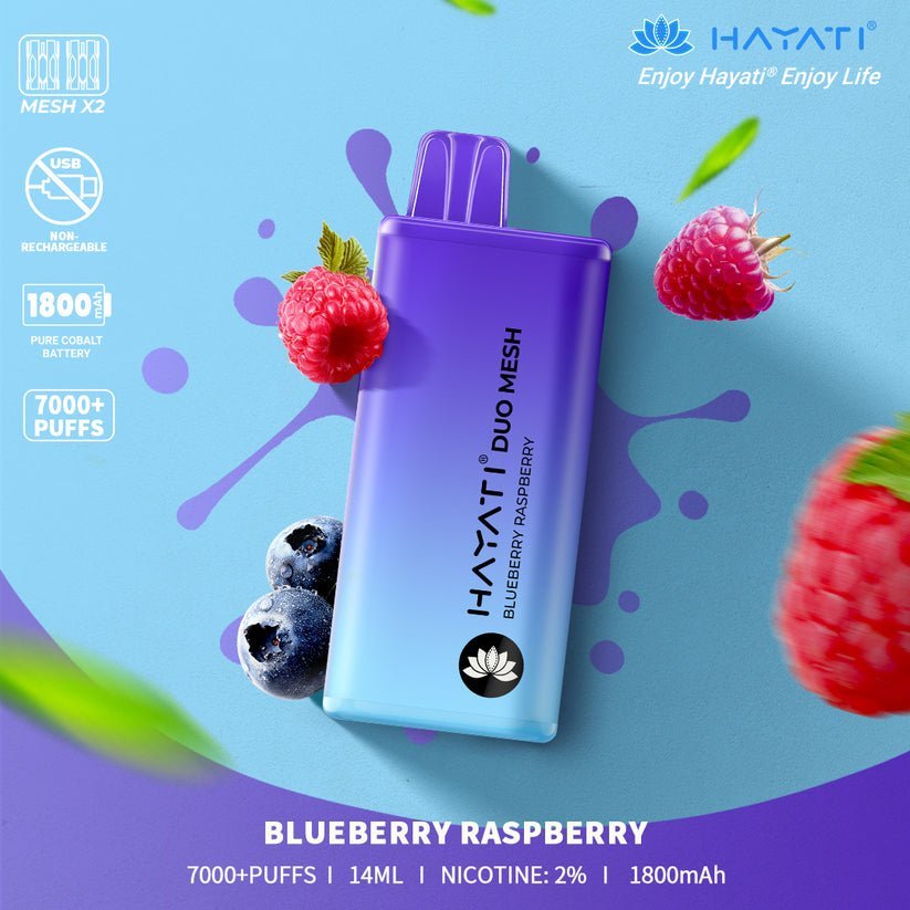 Hayati Duo Mesh 7000 Puffs Disposable Vape (Full Box)