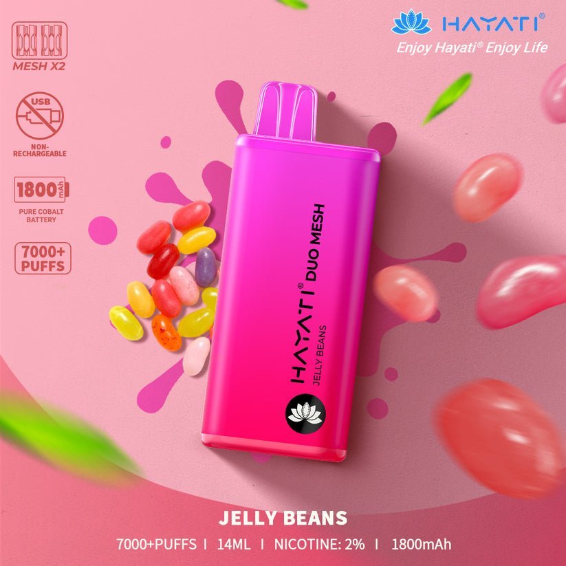 Hayati Duo Mesh 7000 Puffs Disposable Vape (Full Box)