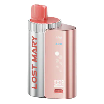 Lost Mary 4-in-1 Prefilled Kit with Red colour and having Peach Ice flavours.