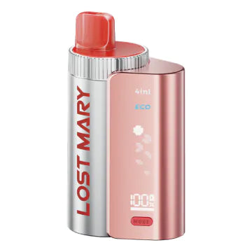 Lost Mary 4-in-1 Prefilled Kit with Red colour and having Red edition with Cherry Ice, Strawberry Ice, Watermelon Ice and Red Apple Ice flavours.