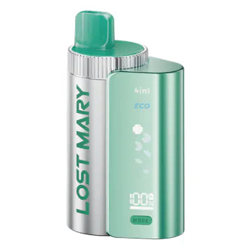 Lost Mary 4-in-1 Prefilled Kit with Light Green colour and having Special edition with Blueberry Sour Raspberry, Lemon Lime, Pineapple Ice and Strawberry Ice flavours.