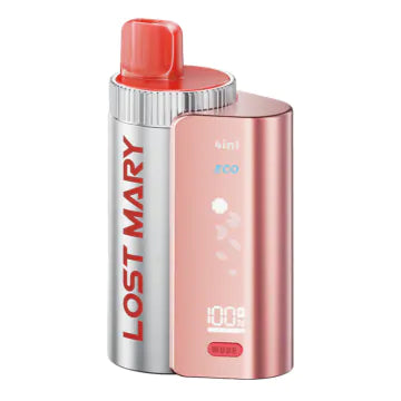 Lost Mary 4-in-1 Prefilled Kit with Red colour and having Strawberrry Ice flavours.