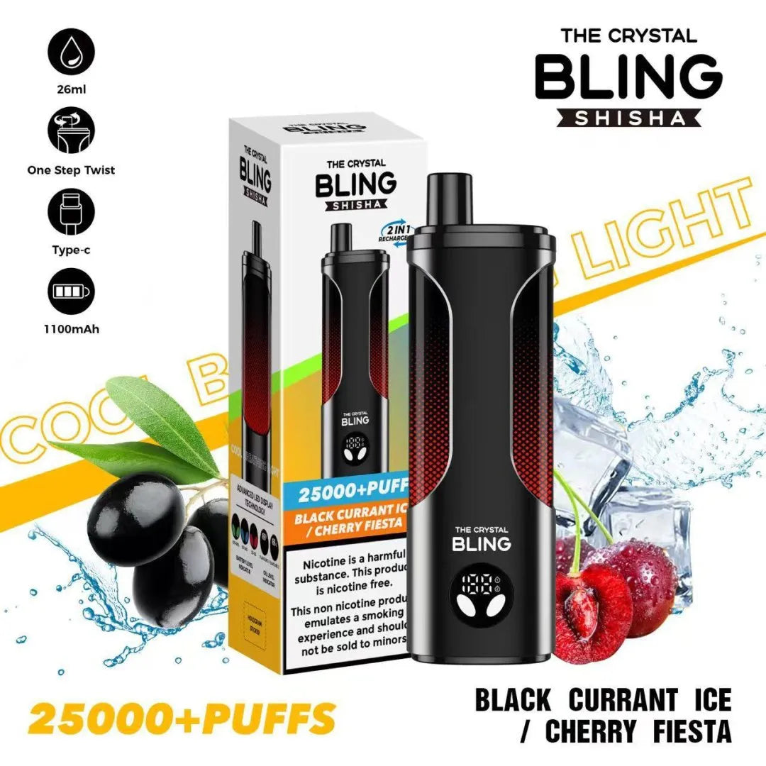 Crystal Bling Shisha 25000 Puffs Vape - Box of 5