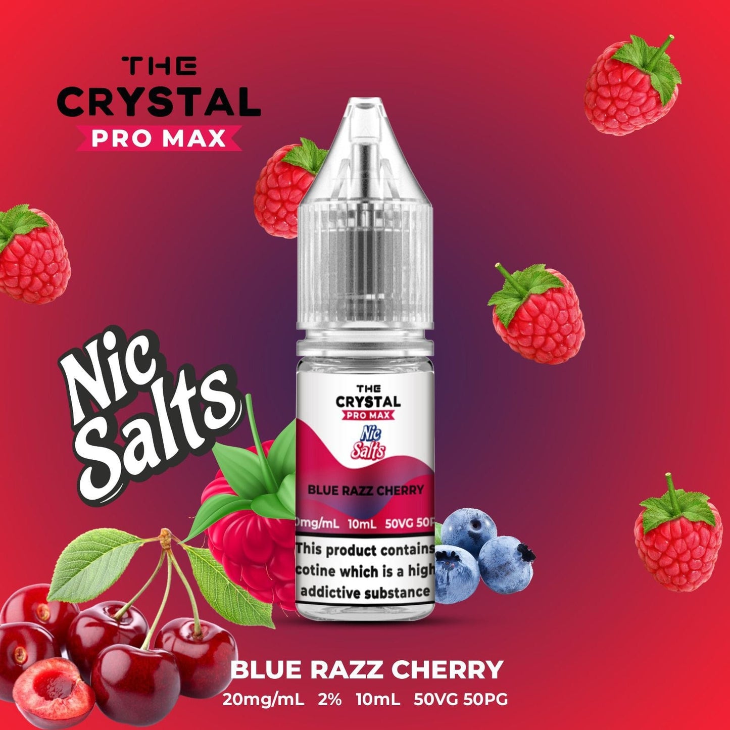 Hayati /The Crystal Pro Max Vape Nic Salts 10ml - Box of 10