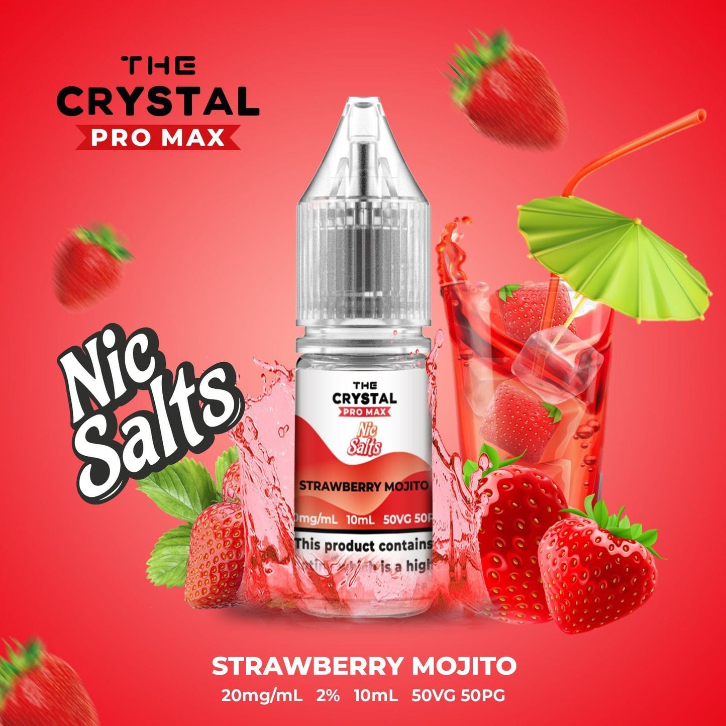 Hayati /The Crystal Pro Max Vape Nic Salts 10ml - Box of 10