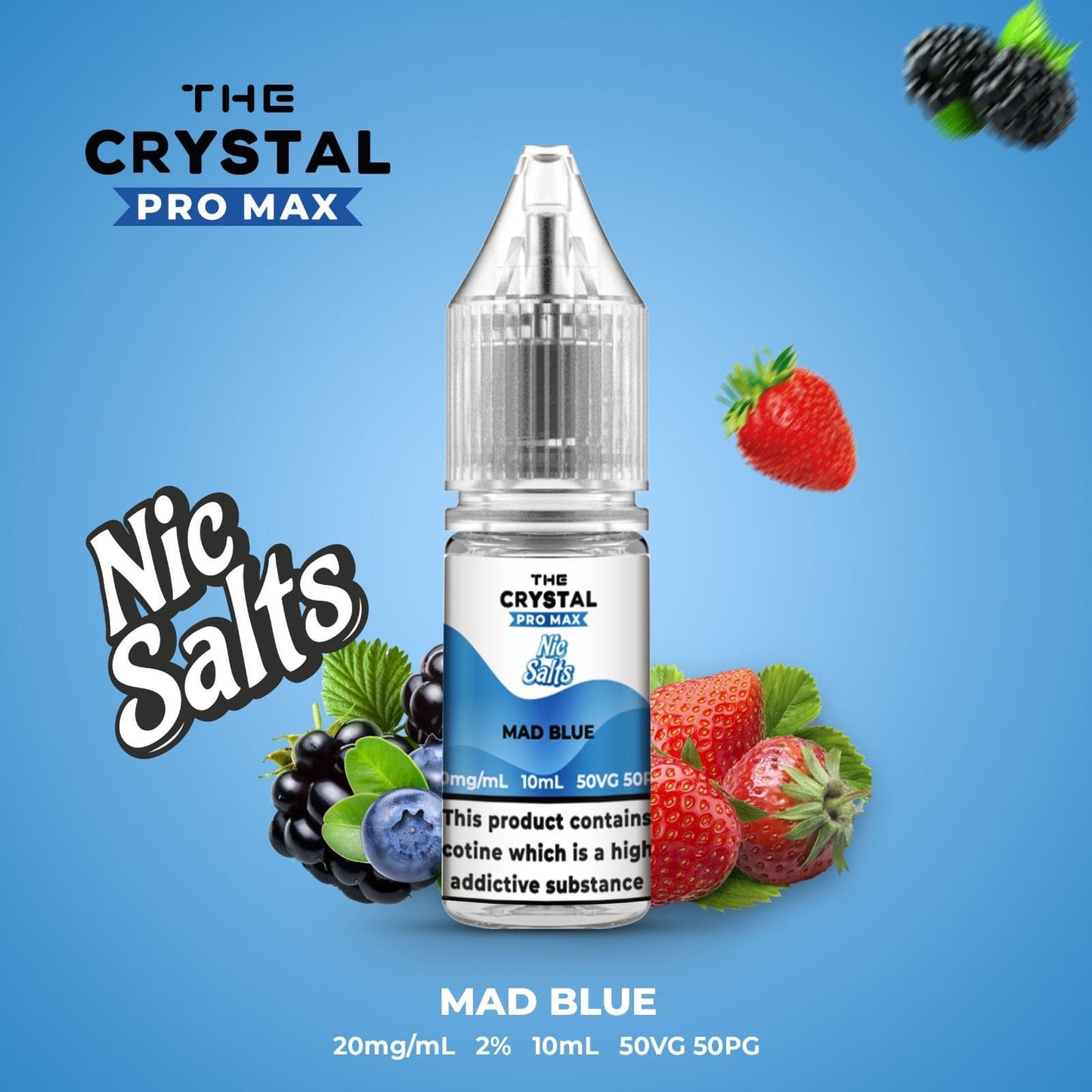 Hayati /The Crystal Pro Max Vape Nic Salts 10ml - Box of 10
