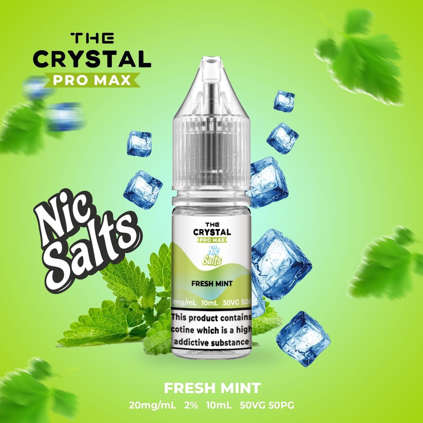 Hayati /The Crystal Pro Max Vape Nic Salts 10ml - Box of 10