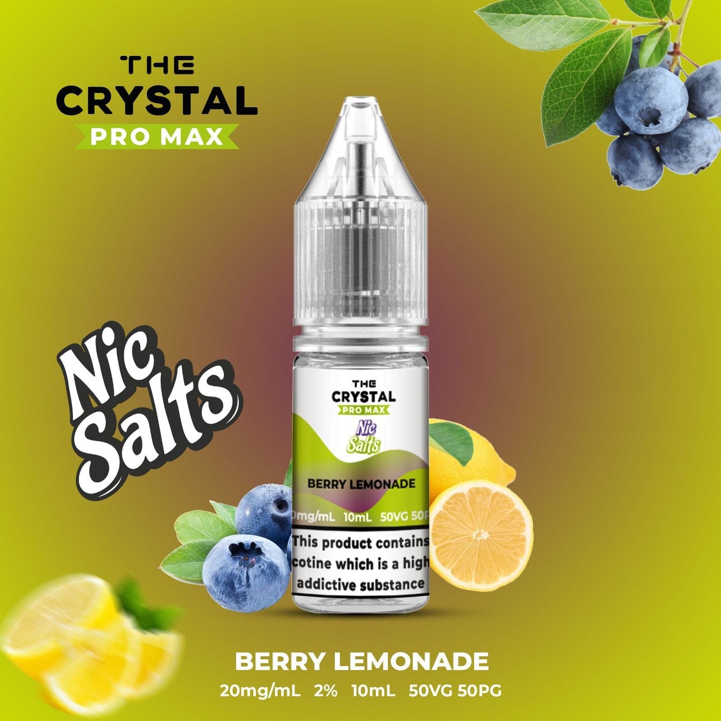 Hayati /The Crystal Pro Max Vape Nic Salts 10ml - Box of 10