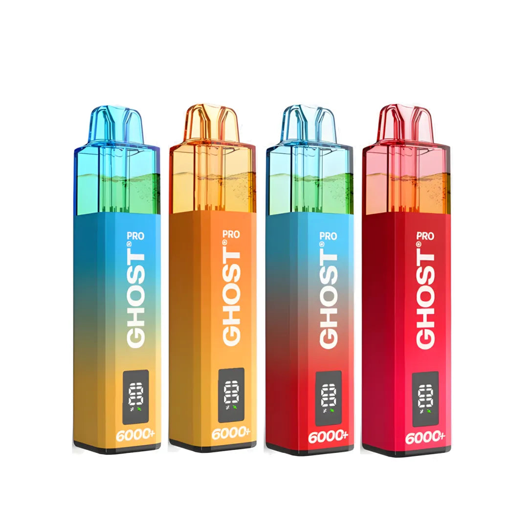 Box of 5 Ghost Pro 6000+ Puffs Vape Kit