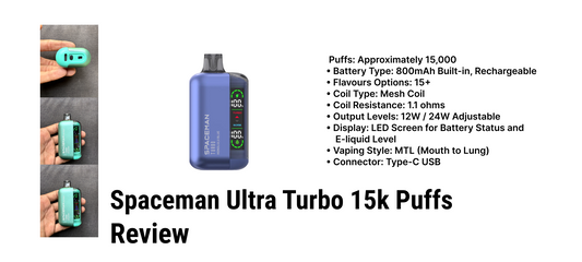 Spaceman Ultra Turbo 15K Vape : Review