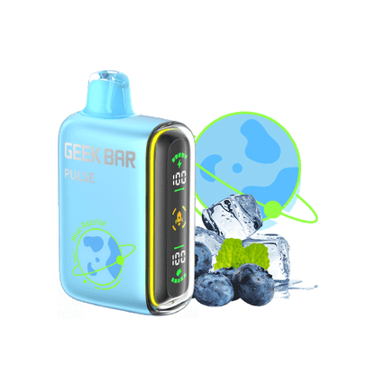 geek bar pulse uk, Blue razz ice flavor 15000 puffs