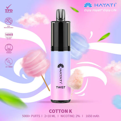 Hayati Twist 5000 Puffs Disposable Vape Pod Kit
