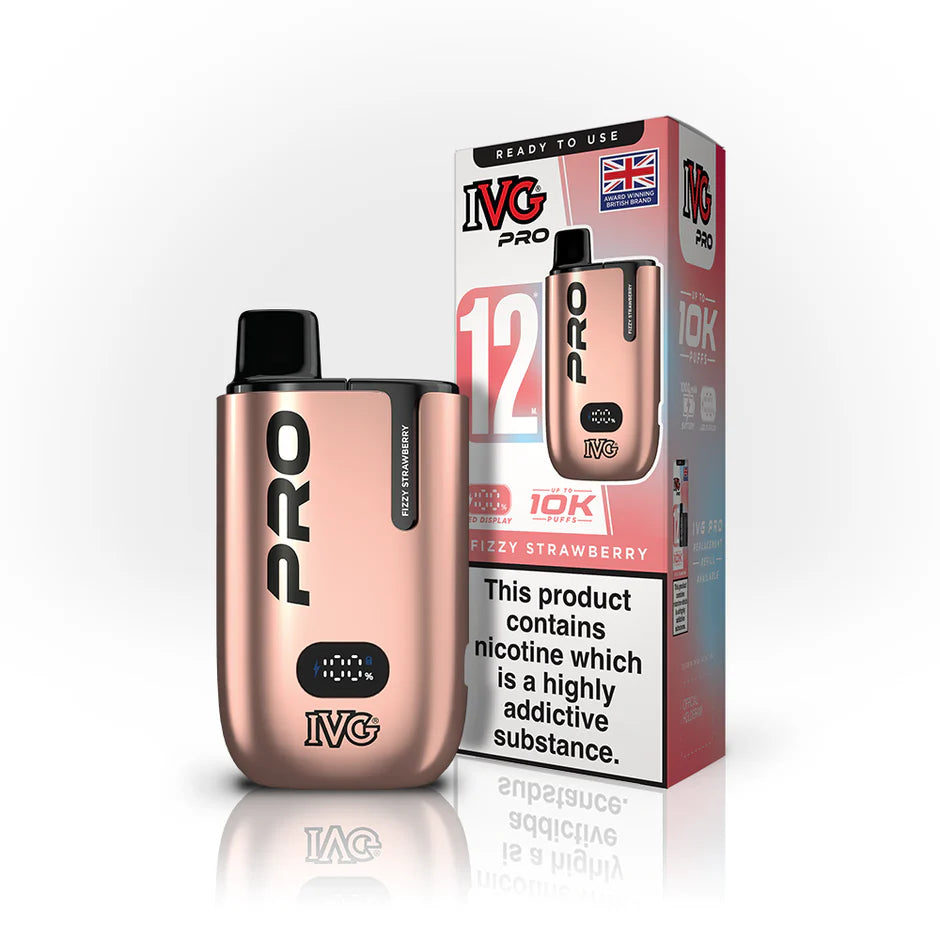 Hayati Pro Max+ 6000 Puffs Vape Kit UK, with Off pink and having FizzyStrawberry_ Flavour