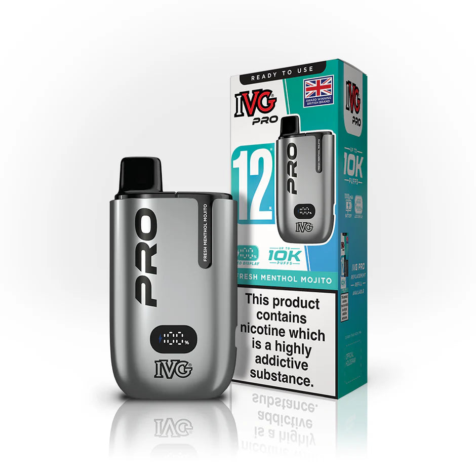 Hayati Pro Max+ 6000 Puffs Vape Kit UK, with sliver and having FreshMenthol_ Flavour