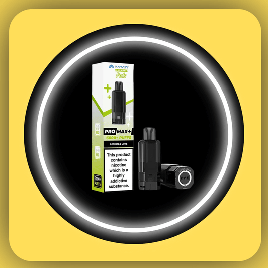 Hayati Pro Max Plus 6000 Prefilled Pods in Lemon & Lime flavour.