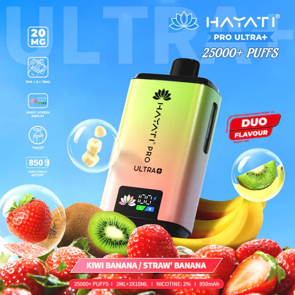 Hayati Pro Ultra+ 25000+ Puffs Disposable Vape  (Box of 5)