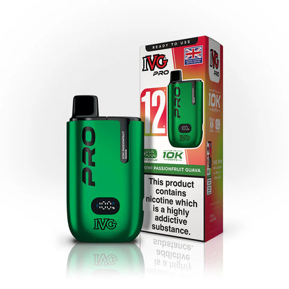Hayati Pro Max+ 6000 Puffs Vape Kit UK, with Green and having KiwiPassionfruitGuava_ Flavour