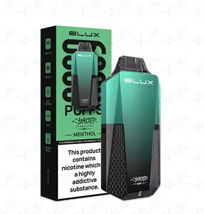 Elux Cyberover 6000 Puffs Disposable Vape UK, Having Menthol Flavour.