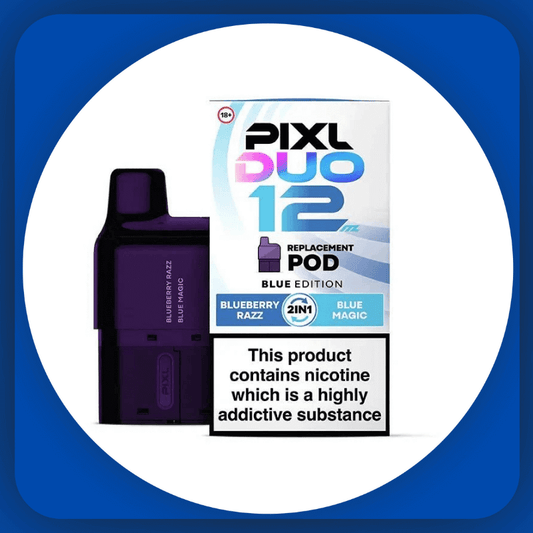 PIXL Duo Replacement Pods 2 in 1 flavours.