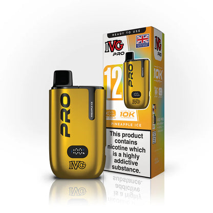 Hayati Pro Max+ 6000 Puffs Vape Kit UK, with gold and having PineappleIce_ Flavour