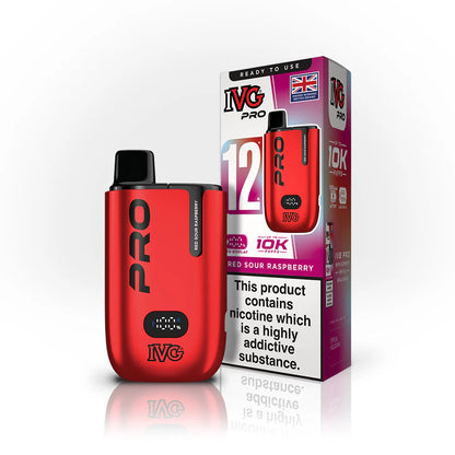 Hayati Pro Max+ 6000 Puffs Vape Kit UK, with Red and having RedSourRaspberry_ Flavour
